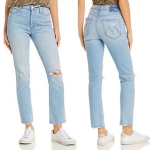 Mother Dazzle Button Fly Ankle